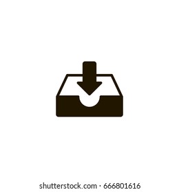 inbox icon. sign design