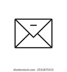 Inbox icon Simple thin outline