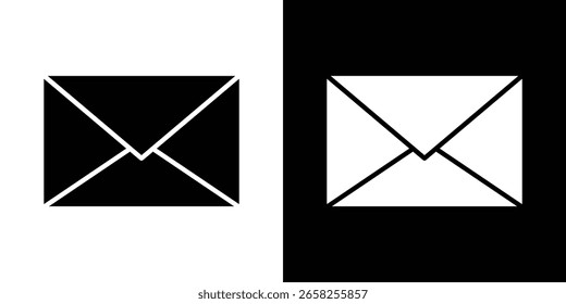 Inbox icon symbol collection. Flat vector stock illustration.