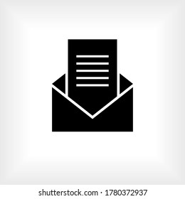 Inbox Icon. UI. Notification Symbol - Vector.