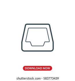 Inbox icon vector