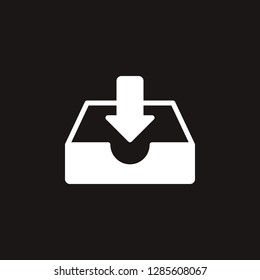 inbox icon. inbox vector design. sign design