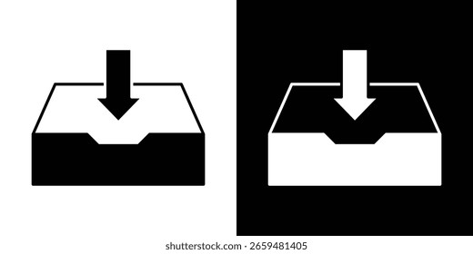 Vector de iconos de bandeja de entrada