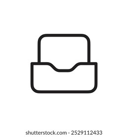 Esquema del conjunto de Vectores del icono de la bandeja de entrada