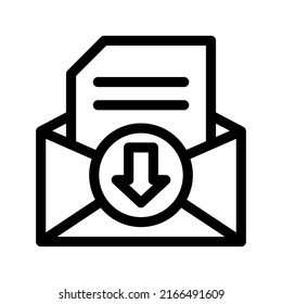 Inbox Icon Vector Symbol Design Illustration
