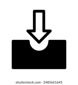 Inbox Icon Vector Symbol Design Illustration