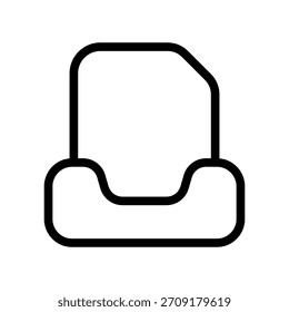 Vektorsymbol-Entwurfsgrafik für Posteingang