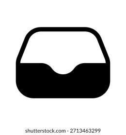 Ilustración de diseño de símbolo de Vector de icono de bandeja de entrada