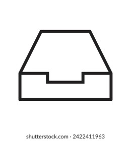 diseño de imagen de ilustración de icono de bandeja de entrada