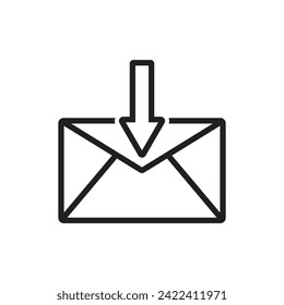 diseño de imagen de ilustración de icono de bandeja de entrada