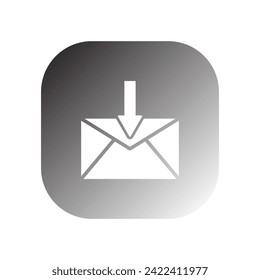 inbox icon vector template illustration logo design