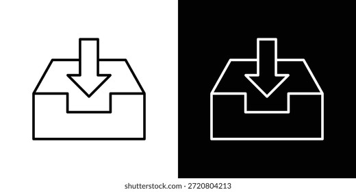Posteingangssymbole Grafikdesign, Vektorsymbole. Symbol EPS10.