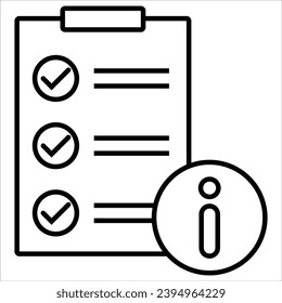 inbox info, Survey simple icon, vector illustration