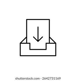 inbox, mail, email, newsletter icon