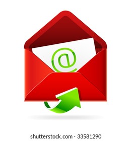 Inbox mails. Vector icon.