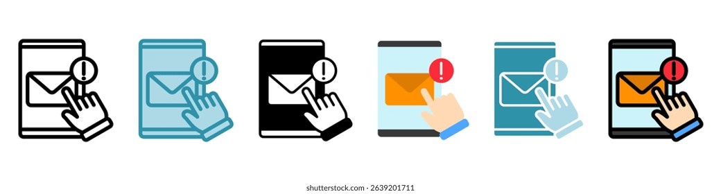 Inbox multi style, mini illustration icon. use for modern concept, print, UI, UX kit, web and app development. Vector related to account management, ecommerce, banking and finance.

