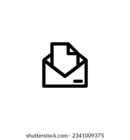 Briefkasten mit Umrisssymbol, Vektorgrafik