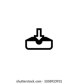 Inbox tray icon. Vector inbox icon