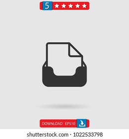 inbox vector icon