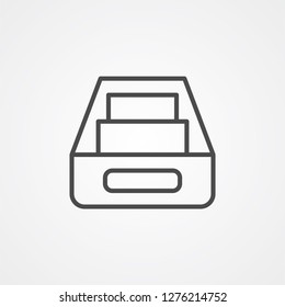 inbox vector icon sign symbol
