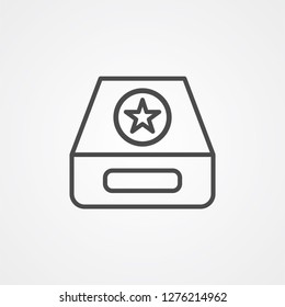 inbox vector icon sign symbol