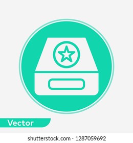 Inbox vector icon sign symbol