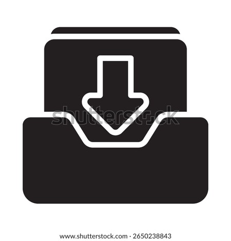 Inbox Vector Icon which can easily modify or edit

