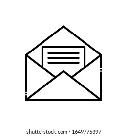 Inbox Vector Line Icon. illustration Style EPS 10 File