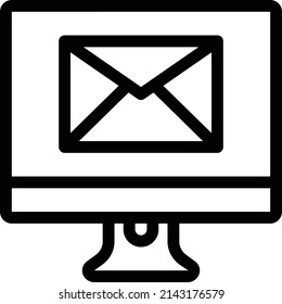 inbox vector thin line icon