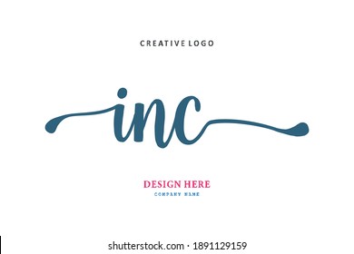 INC lettering logo is simple, easy to understand and authoritative