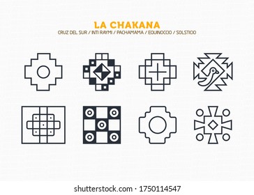 Inca Cross Chakana, Inti Raymi Ecuador, Peru emblematic symbol of an ancestral and cultural celebration of the Andean peoples for the winter solstice. Ethnic folk image. Tribe motif. Tribal. Pachamama