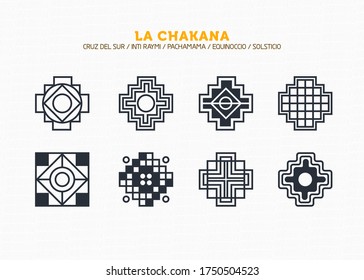 Inca Cross Chakana, Inti Raymi Ecuador, Peru emblematic symbol of an ancestral and cultural celebration of the Andean peoples for the winter solstice. Ethnic folk image. Tribe motif. Tribal. Pachamama