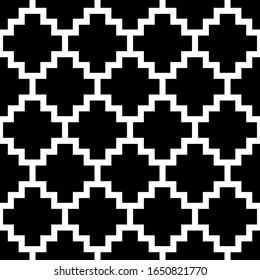 Inca crosses seamless pattern. Ethnic ornament. Folk background. Geometric wallpaper. Cross shapes image. Tribal motif. Ancient mosaic. Digital paper, web design, textile print, abstract. Vector art
