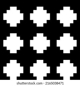 Inca crosses seamless pattern. Ethnic ornament. Folk background. Geometric wallpaper. Grid image. Tribal motif. Ancient mosaic. Digital paper, web design, textile print, abstract. Vector artwork.