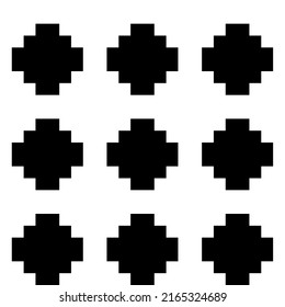 Inca cruza un patrón sin fisuras. Ornamento étnico. Fondo popular. Papel de escritorio geométrico. Imagen de cuadrícula. Motivo tribal. Mosaico antiguo. Papel digital, diseño web, impresión textil, abstracto. Obra vectorial.
