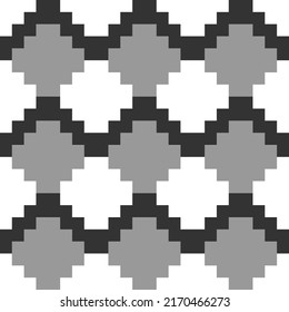 Inca crosses seamless pattern. Ethnic ornament. Folk background. Geometric wallpaper. Grid image. Tribal motif. Ancient mosaic. Digital paper, web design, textile print, abstract. Vector artwork.