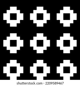 Inca crosses seamless pattern. Ethnic ornament. Folk background. Geometric wallpaper. Grid image. Tribal motif. Ancient mosaic. Digital paper, web design, textile print, abstract. Vector artwork