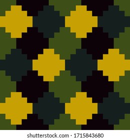 Inca crosses seamless pattern. Folk background. Ethnic ornament. Geometric wallpaper. Cross shapes. Tribal motif. Ancient mosaic. Ethnical web design, patchwork textile print, abstract. Vector art.