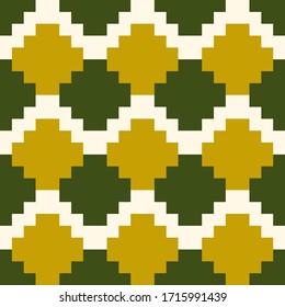 Inca cruza un patrón sin fisuras. Fondo popular. Comodidad étnica. Papel tapiz geométrico. Cruzar formas. Motivo tribal. Antiguo mosaico. Diseño web étnico, impresión textil, abstracta. Arte vectorial.