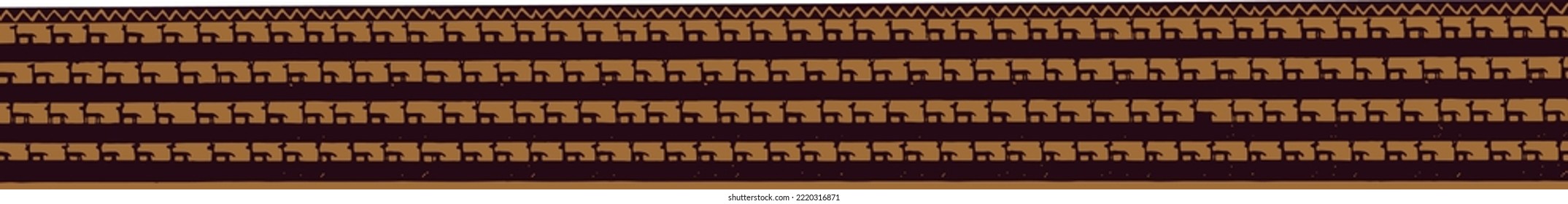 inka kulturelle geometrische Muster wie z.B. Keramik, z.B. ein Gemälde auf Keramik geometrische Muster auf Keramik, inkl. Kultur cusco peru