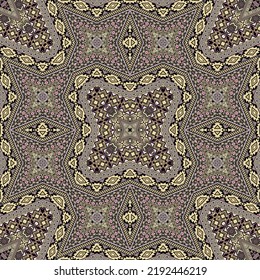 Inca seamless pattern graphic design. Vintage geometric texture. Tile print in ethnic style. Geometric motifs in navajo style.