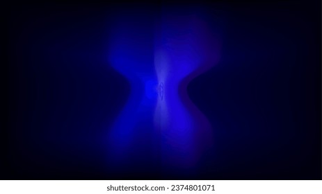 Incandescent blue light abstract presentation background.