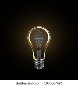 incandescent bulb broken