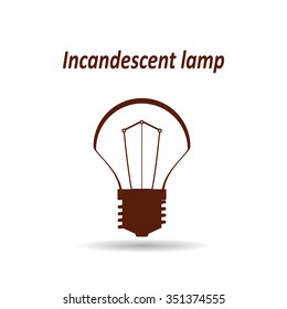 incandescent bulb.  icon