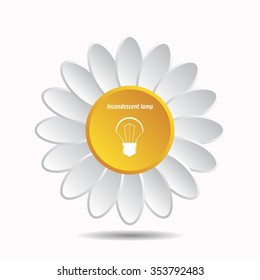 incandescent bulb.  icon