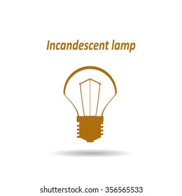 incandescent bulb.  icon