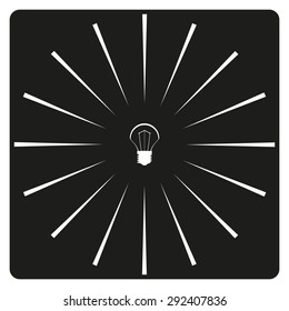 incandescent bulb. icon. vector design