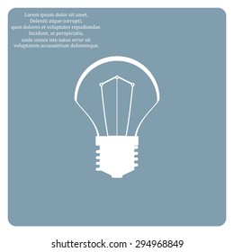 incandescent bulb. icon. vector design