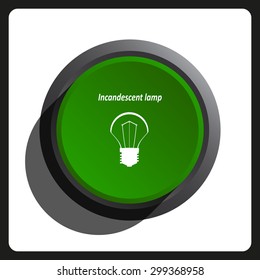 incandescent bulb. icon. vector design