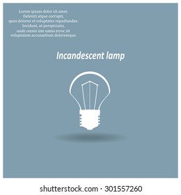 incandescent bulb. icon. vector design